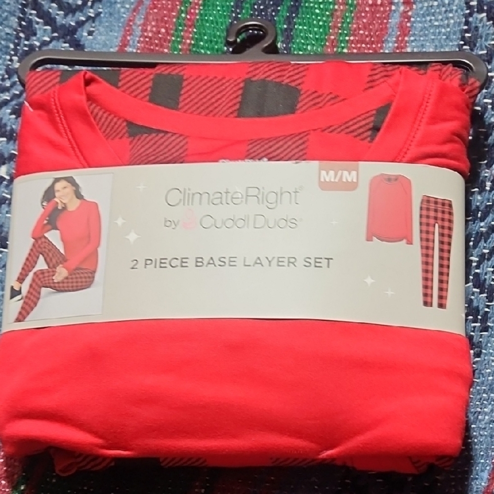 ClimateRight Red Base Layer Set